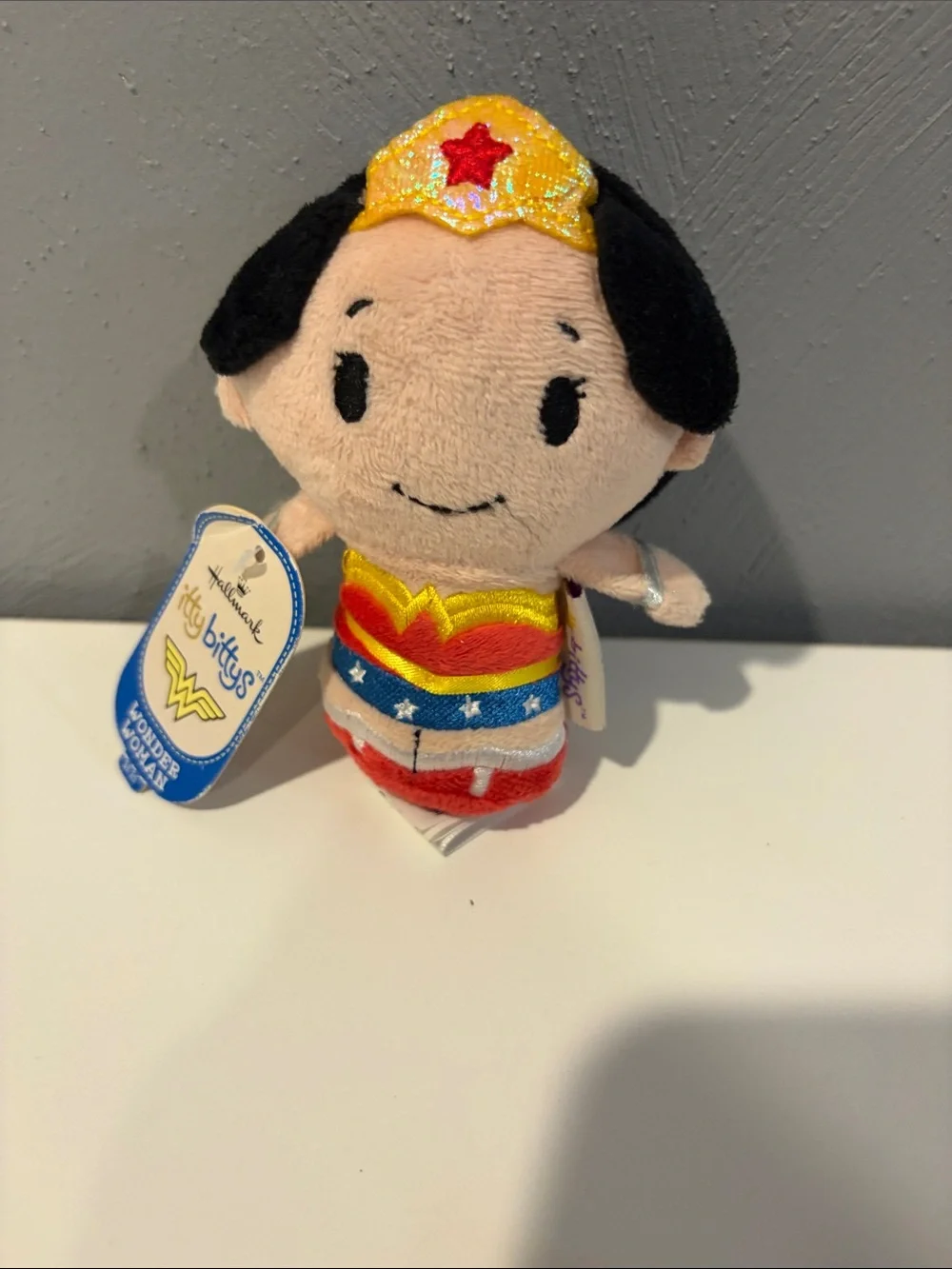 Hallmark Wonder Woman Tiny Bittys Plush - Red Blue Gold